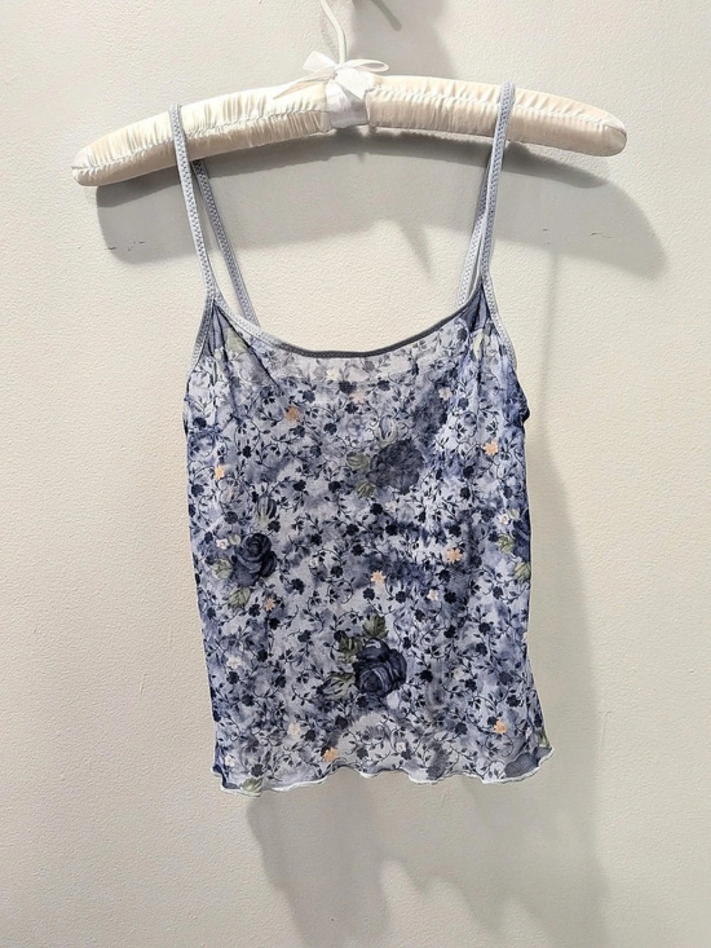 Sheer Floral Camisole 💙🌼 90's Y2k
